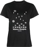 (Women) Maison Margiela FW22 Womens Black Graphic Print Short Sleeve Regular T-Shirt S51GC0516S22816900 (Women) Maison Margiela FW22 Womens Black Graphic Print Short Sleeve Regular T-Shirt S51GC0516S22816900