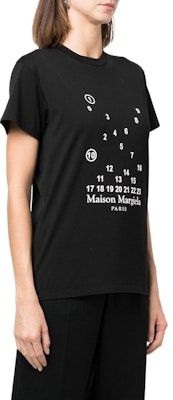 (W) Maison Margiela FW22 Wanita Kaos Hitam Grafis Lengan Pendek Regular S51GC0516S22816900 Purchase (W) Maison Margiela FW22 Wanita Kaos Hitam Grafis Lengan Pendek Regular S51GC0516S22816900