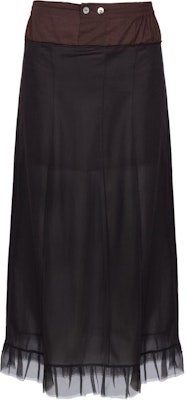 (W) Vestido Midi Negro con Volantes Maison Margiela FW24 Casual para Mujer. S51ME0030MTJ023900 Order (W) Vestido Midi Negro con Volantes Maison Margiela FW24 Casual para Mujer. S51ME0030MTJ023900