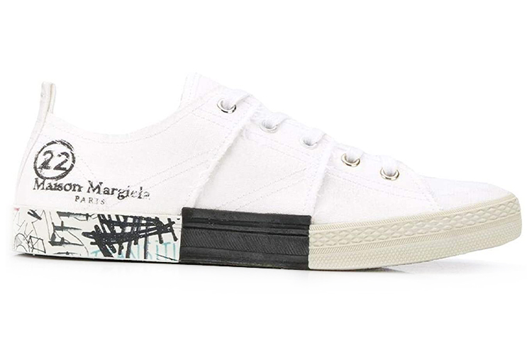 Maison Margiela Replica Low 'Graffiti Sole - White' 圖 2