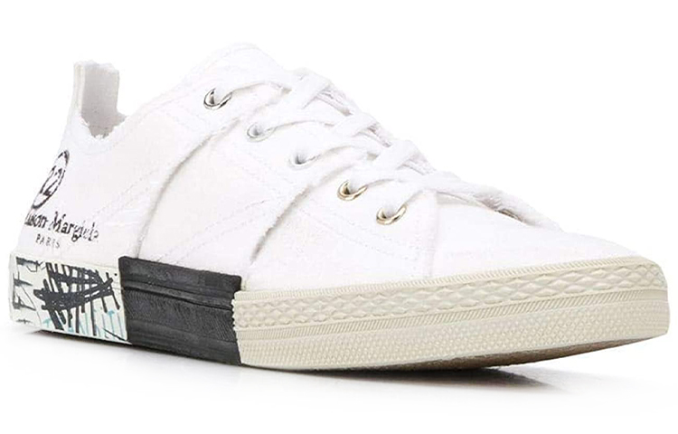 Maison Margiela Replica Low 'Graffiti Sole - White' 圖 3