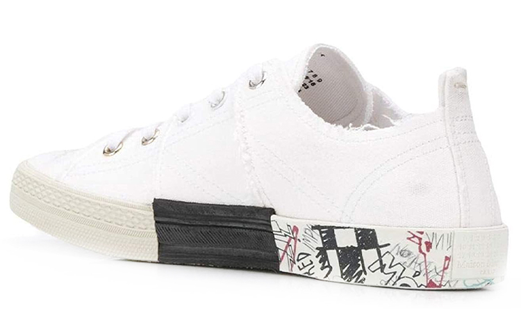 Maison Margiela Replica Low 'Graffiti Sole - White' 圖 5