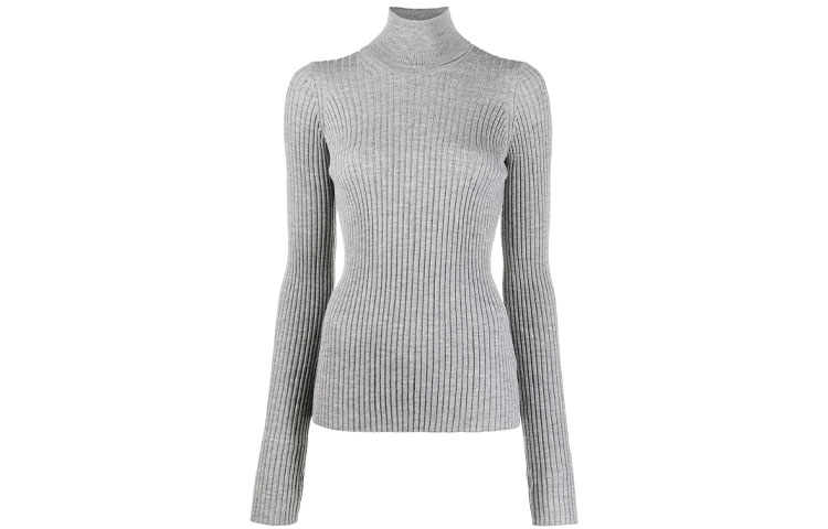 Order (W) Maison Margiela Abu-Abu Sweter Wol Turtleneck Rajut S51HA1072S17464854M