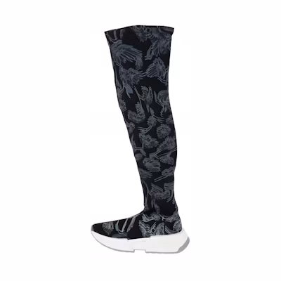 (W) Maison Margiela High-Top Sneaker 'Black Fabric'