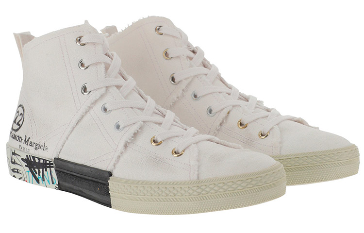 Lookbook (W) Sneaker Alta Maison Margiela ''Bianco Grigio Graffiti'' S58WS0127P1875T1016