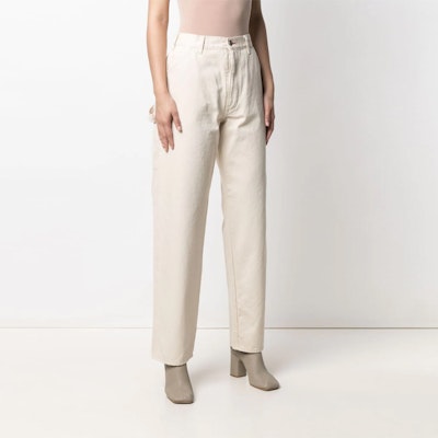 (W) Pantalones de Algodón Rectos y de Talle Alto Maison Margiela SS21 S29LA0087S30752105 Purchase (W) Pantalones de Algodón Rectos y de Talle Alto Maison Margiela SS21 S29LA0087S30752105