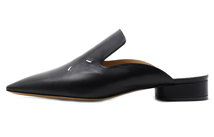 (W) Maison Margiela Kiki Mules 'Black Leather'