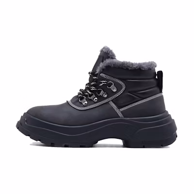 (W) Maison Margiela Lace-Up Boot 'Wool Lined Grey'