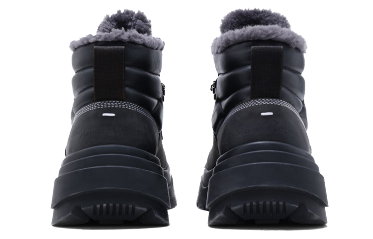 Shop 馬吉拉（Maison Margiela）羊毛內襯系帶馬丁靴 女款 灰色