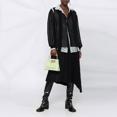 (W) Maison Margiela 黑色層次印花透紗長袖襯衫 S51DL0358S53823002S Lookbook (W) Maison Margiela 黑色層次印花透紗長袖襯衫 S51DL0358S53823002S