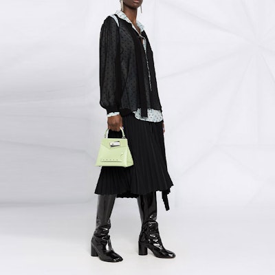 (W) Maison Margiela 黑色層次印花透紗長袖襯衫 S51DL0358S53823002S Purchase (W) Maison Margiela 黑色層次印花透紗長袖襯衫 S51DL0358S53823002S