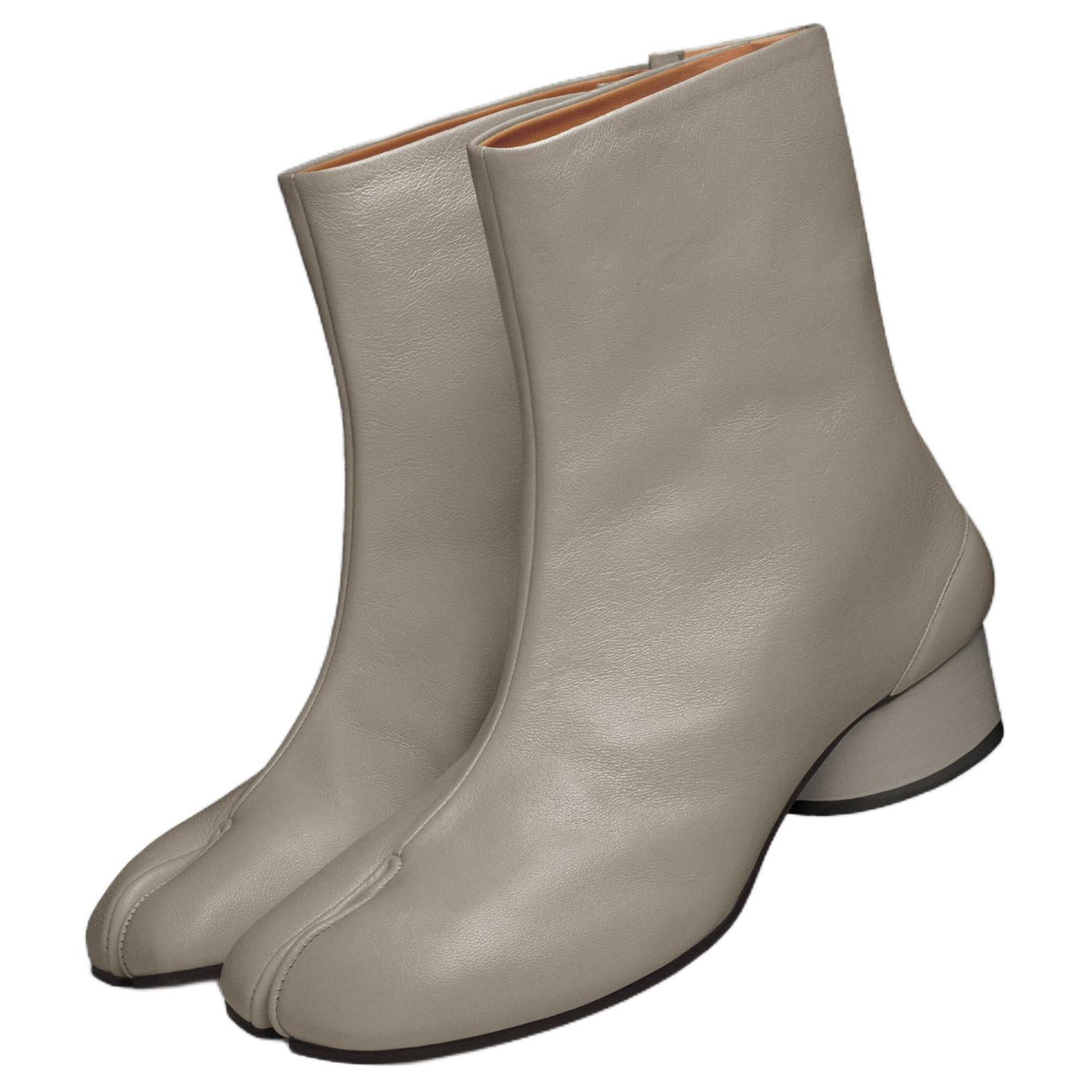 Shop (W) Maison Margiela Leder Stiefelette 3cm Grau ''Komfort Mode'' S58WU0273P3753T8135