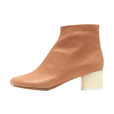 (W) Maison Margiela Leather Ankle Boot 'Brown'
