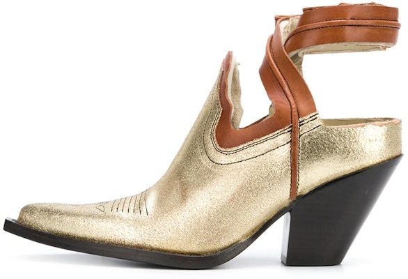 (W) Maison Margiela But Kasut Kulit Buku Lali 'Gold Hollow Cowboy' S39WP0052SY1192961 Buy (W) Maison Margiela But Kasut Kulit Buku Lali 'Gold Hollow Cowboy' S39WP0052SY1192961