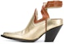 Buy (W) Maison Margiela But Kasut Kulit Buku Lali 'Gold Hollow Cowboy' S39WP0052SY1192961