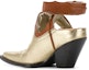 Shop (W) Maison Margiela But Kasut Kulit Buku Lali 'Gold Hollow Cowboy' S39WP0052SY1192961