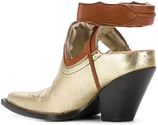 (W) Maison Margiela But Kasut Kulit Buku Lali 'Gold Hollow Cowboy' S39WP0052SY1192961 Shop (W) Maison Margiela But Kasut Kulit Buku Lali 'Gold Hollow Cowboy' S39WP0052SY1192961