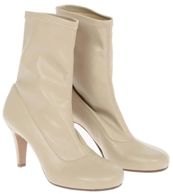 (W) 메종 마르지엘라 베이지 가죽 앵클부츠 S58WU0357PR731T4091 Lookbook (W) 메종 마르지엘라 베이지 가죽 앵클부츠 S58WU0357PR731T4091