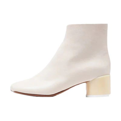 (W) Maison Margiela Leather Ankle Boots 'Nude'