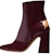 (W) But Angkel Kulit Maison Margiela dengan Zip Sisi 'Burgundy' S58WU0385PS679T5114