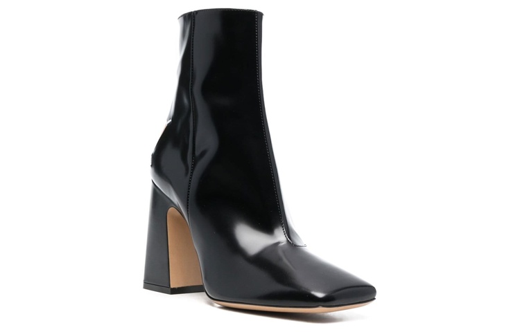 Order (W) Maison Margiela Leren Enkelboots met Zijrits ''Zwart'' S58WU0385PS679T8013