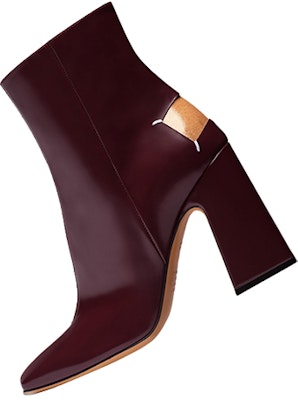 (Women) Maison Margiela Leather Ankle Boots with Side Zip 'Burgundy' S58WU0385PS679T5114 Order (Women) Maison Margiela Leather Ankle Boots with Side Zip 'Burgundy' S58WU0385PS679T5114
