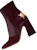 (W) But Angkel Kulit Maison Margiela dengan Zip Sisi 'Burgundy' S58WU0385PS679T5114