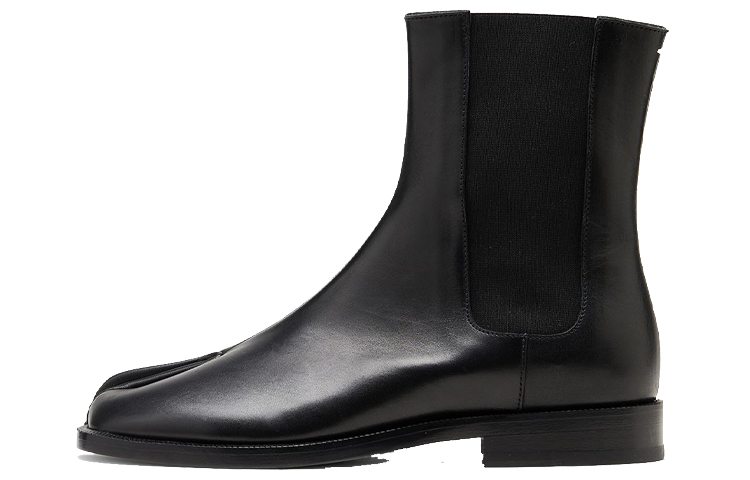 (Women) Maison Margiela Leather Black 'Sleek Casual Fashion Square-Toe Ankle Boots' S58WU0275P3292T8013