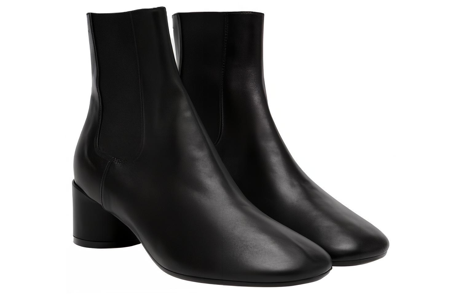 Order (W) Maison Margiela Kulit Chelsea '6-Heel Hitam' S59WU0104P2809T8013