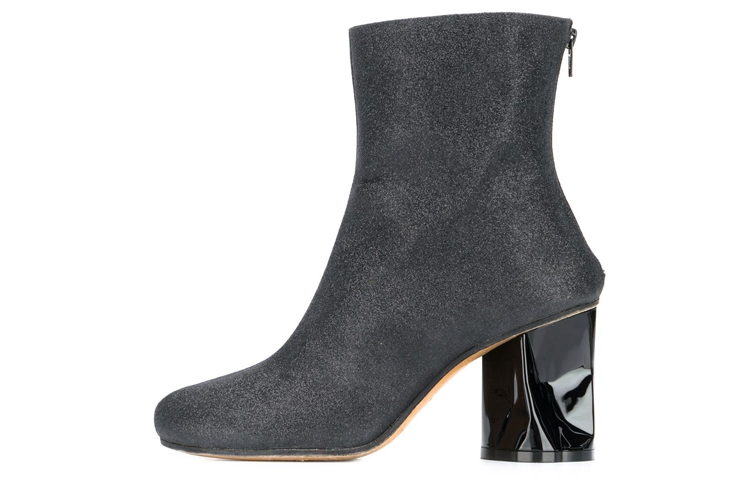 Buy (W) Botines de Moda con Tacón Curvado de Cuero Maison Margiela 'Negro' S39WU0139P3048T8013