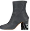 Buy (W) Botines de Moda con Tacón Curvado de Cuero Maison Margiela 'Negro' S39WU0139P3048T8013