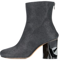 (Women) Maison Margiela Leather Curved Heel Fashion Ankle Boots 'Black' S39WU0139P3048T8013 (Women) Maison Margiela Leather Curved Heel Fashion Ankle Boots 'Black' S39WU0139P3048T8013