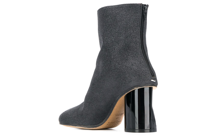 Lookbook (W) Maison Margiela Sepatu Fashion Boots Kulit Tumit Lengkung 'Hitam' S39WU0139P3048T8013