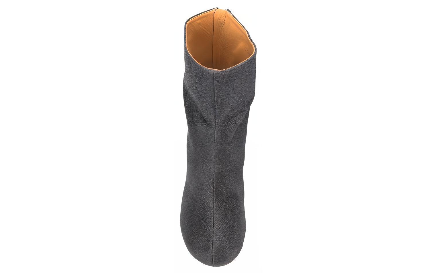Shop (W) Botines de Moda con Tacón Curvado de Cuero Maison Margiela 'Negro' S39WU0139P3048T8013