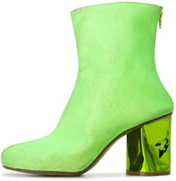 (Women) Maison Margiela Leather Curved Metallic Heel Ankle Boot 'Green' S39WU0139P3048T7451 (Women) Maison Margiela Leather Curved Metallic Heel Ankle Boot 'Green' S39WU0139P3048T7451