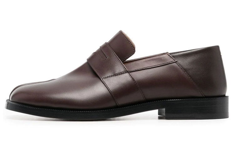 (Women) Maison Margiela Leather Fashion Chunky Heel Low-Top 'Brown' S39WR0021P4165T2154