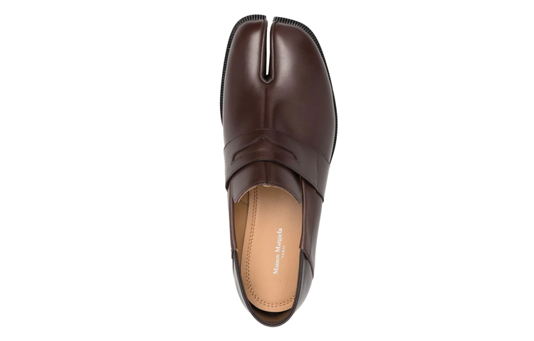 Order (W) Maison Margiela Zapatos de Cuero Tacón Grueso Bajo 'Marrón' S39WR0021P4165T2154