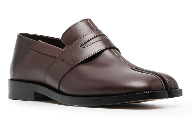Lookbook (W) Maison Margiela Zapatos de Cuero Tacón Grueso Bajo 'Marrón' S39WR0021P4165T2154