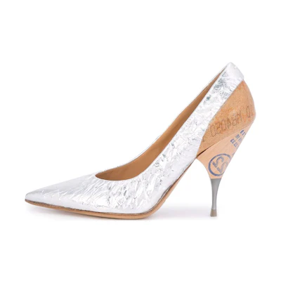 (W) Maison Margiela Leather High Heel 'Metallic Bronze'