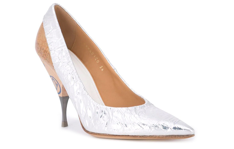 (W) Maison Margiela Leather High Heel 'Metallic Bronze' 圖 3