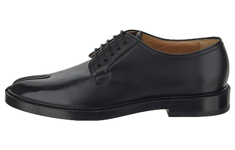 (Women) Maison Margiela Leather Lace-Up Sneakers 'Black' S39WQ0086P5602T8013