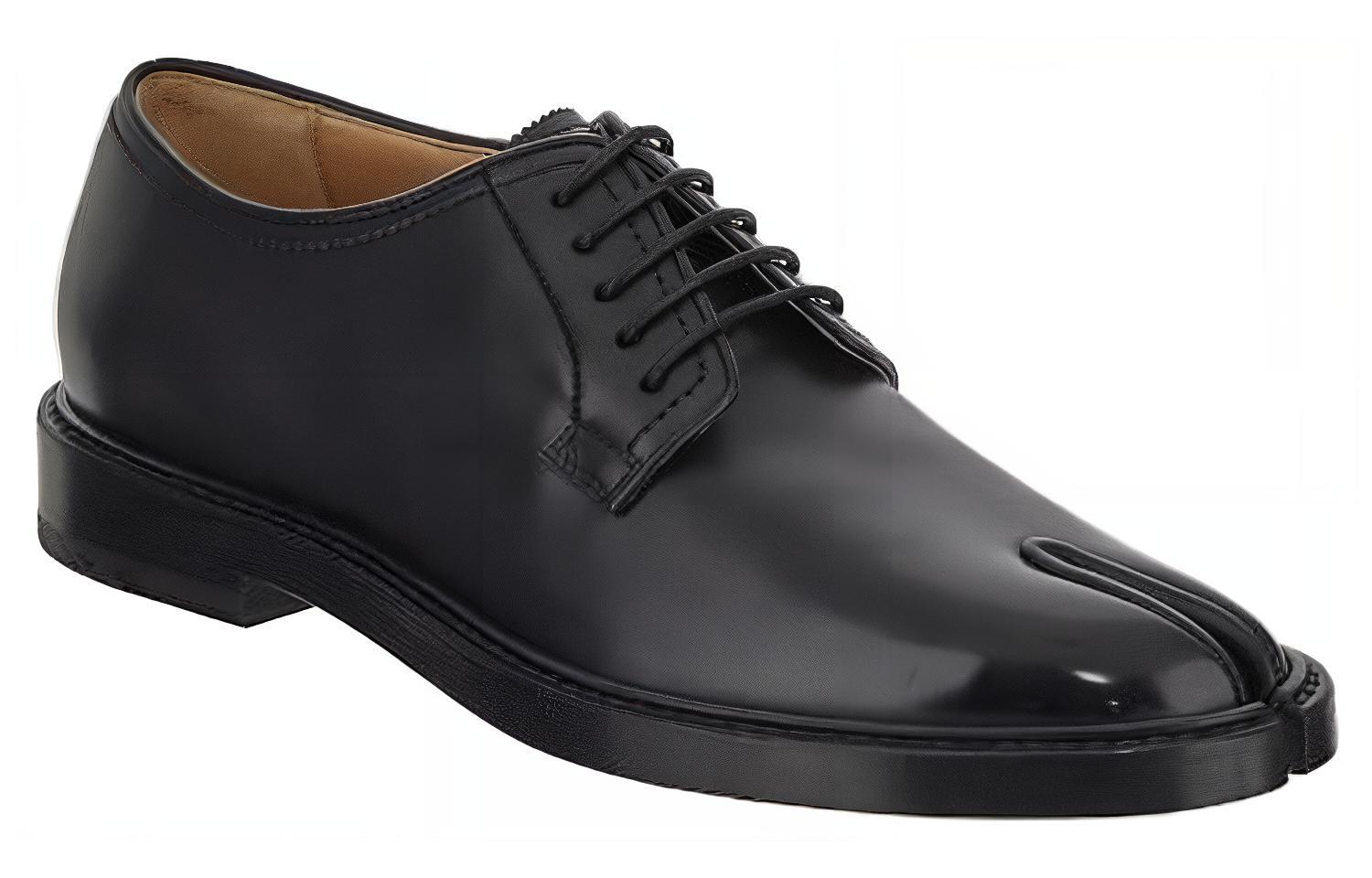 Lookbook (Women) Maison Margiela Leather Lace-Up Sneakers 'Black' S39WQ0086P5602T8013