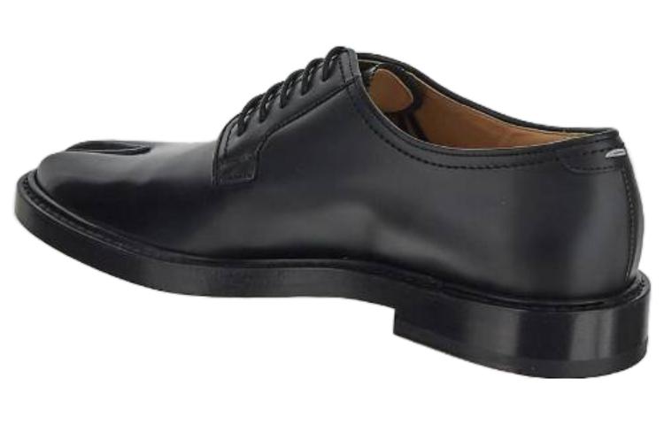Shop (Women) Maison Margiela Leather Lace-Up Sneakers 'Black' S39WQ0086P5602T8013