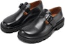 Lookbook (W) Maison Margiela Kasut Loafer Kulit dengan Gelung 'Hitam' S58WP0262P3292H8396