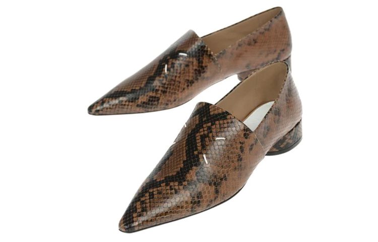 (W) Maison Margiela Leather Low-Top 'Brown' 圖 3