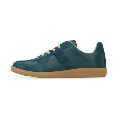 (W) Maison Margiela Leather Low Top Sneaker 'Blue'