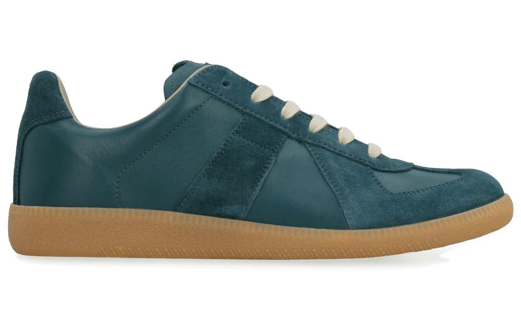 Order (W) メゾン マルジェラ レザー ローカットスニーカー (ブルー) S58WS0109P1895H9389