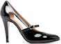 Order (W) Maison Margiela Kulit Lesong Tumit Tinggi Slip-On 'Hitam' S58WL0230P4347T8013