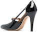 Shop (W) Maison Margiela Kulit Lesong Tumit Tinggi Slip-On 'Hitam' S58WL0230P4347T8013