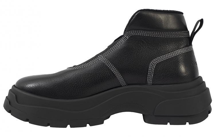 (Women) Maison Margiela Leather Platform Fashion Strap Ankle Boot 'Black' S57WR0139P3827T7041（yc）